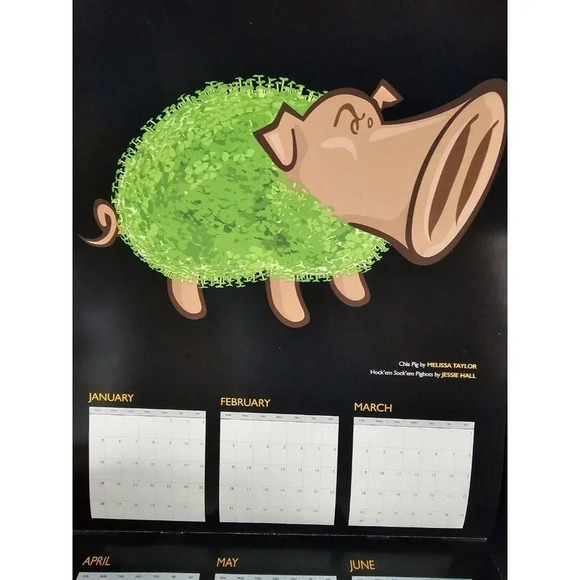 CISCO SNORT Calendar 2024 Snort Pig Hock'Em Sock'Em Pigbots Funny Wall Calendar - Picture 12 of 12